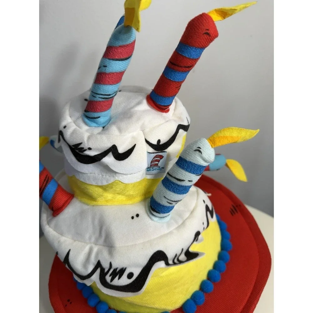 Deluxe Dr. Seuss Birthday Cake Hat Happy Birthday To You Hat Teacher Costumes US